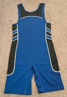 Asics Unrestrained Blue Wrestling Singlet Jt1152 Men s Medium