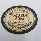 Vintage 100 Years Of Bacardi   Coke Coaster