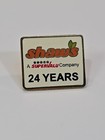 Shaw s Supermarkets 24 Years Employee Service Award Lapel Pin Grocery Chain