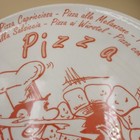 Vintage Italian Pizza Plate     Retro Pizzeria Chef Design  Red Graphic 1970s-80s 