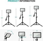 Photography Lighting Studio Lights 2 Pack Led Rgb Kit With Adjustable Tripod