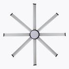 Wingbo 96 Inch Industrial Ceiling Fan With Light  8 Aluminum Blades 6-speed