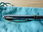 Vintage Tiffany   Co  Sterling Silver T Ballpoint Pen W  Dustbag Engraved