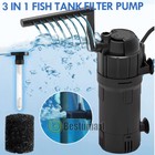 Submersible Uv Sterilizer Filter Oxygen Clarifier Aquarium Fish Tank Pump Lamp