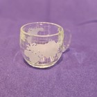 Vintage Nestle Co    Etched World Globe Coffee Mugs 1970 s