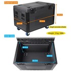 Ata Road Case W  4inch Wheel Stackable Flight Case For Dj Waterproof Cable Trunk