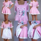 Sexy New  Ladys us Sz Sz 8 germany oktoberfest dirndl 2-pc  pink off-shoulder