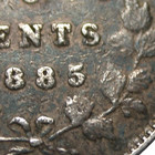 Canada 1885 5 Cents 5 5 Small S