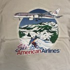 Vintage American Airline T-shirt Made In Usa Men   s Size M Single Stitch