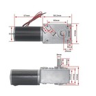 Dc High Torsion Speed Reduce Electric Motor Reversible Gear Motor 8mm Shaft 1   