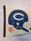 Vintage 1967 Chicago Bears One Bar Helmet Nfl Football Full Size Felt Pennant