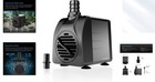 Submersible Pump 220 Gph For Hydroponics Aquariums Fountains Pond Water Pump