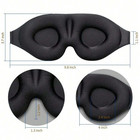 3d Travel Silk Eye Mask Sleeping Soft Padded Shade Cover Rest Relax Blindfold