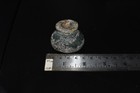 Extremely Rare Ancient Roman Glass Bottle Vessel With Iridescent Patina