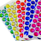 Rivoli Colour Ab Glass Rhinestone Sew On Crystal Jewels Flatback Beads