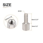  440 X 5x8mm Brass Hex Standoff Male To Female Spacer Screw Nut 100 Pcs