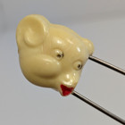 Vintage Diaper Safety Pins Lot  7  Bear Pink Yellow Infant Toddler Baby Shower