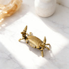 Handmade Brass Crab Pen Holder Nautical Coastal Desk Accessory Home Decor Gift