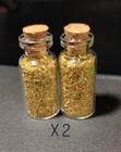 4 Vials Of Gold Leaf Flake Bits