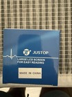 Justop Wrist Blood Pressure Monitor Automatic Digital Lcd Blue white Cl-bp0001a