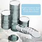 Jetec 120 Pieces 1-inch Round Glass Mirrors  Craft Mirror Tiles For Arts  Decora