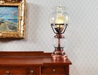 Dollhouse Light Hurricane Oil Lamp Battery Operated Copper 1 12 Scale Miniature