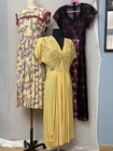Lot Of 8 20s 30s 40s Clothing Dress Lot Fair To Good Rayon Silk Velvet As Is