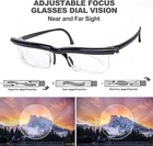 Dial Adjustable Glasses Variable Focus For Reading Distance Vision Eyeglasses