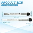Magnetic Whiteboard Pen  Fine Tip Dry Erase Black White Board Markers With