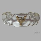 Vtg Wwii Wasp U s  Women s Airforce Service Pilot Carved Lucite Bracelet