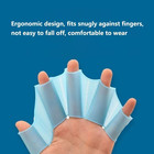Swimming Hand Paddles Silicone Finger Fins Swim Training Pool Equipment