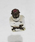 Rare Decorative Vintage Miniature Perfume Bottle With A Dog