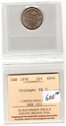 1858 Canada 20 Cents Silver Coin - Iccs Graded Ef 45