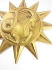 11 3  Syroco Usa Vintage Mcm Zodiac Capricorn Star Wall Plaque Astrology Decor