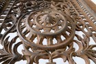 Antique Conover   Woolley New York Victorian Ornamented Cast Iron Air Vent Cover