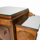 Antique 1920s Montour Furniture Co  Dresser With Side Cabinets     Art Deco Walnut