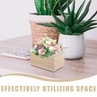  Wood Crate  16 5x10 5cm Vintage Wooden Storage Box Rustic Wood Decorative Crate