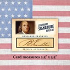 Benjamin Franklin Aceo Autograph Collectible Replica Historical Signature Card