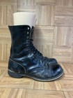 Vintage Sz 12 E - Double H 975 Military Combat Boots Jump Men s Black Leather