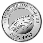 Nfl Philadelphia Eagles 1 Oz Silver Round  w box 