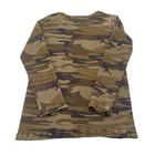 Johnny Was Long Sleeve Camo Shirt Womens Sz Xs Waffle Floral Peacock Embroidery