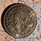 Grim Reaper  Creepy Occult  Coin  Dollar Token  Nice Details Devil Halloween