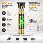 Professional Cordless Hair Trimmer Clippers Beard Shaver Barber Cutting Machine