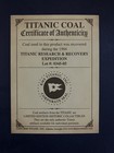 Real Amazing Titanic Coal Relic   Stock Certificate 1912 Collectors 4 X 6  Card