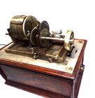 Columbia Model At Cylinder Phonograph Motor And Case Bottom