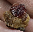 18 Carat Sw Uv Light Fluorescent Terminated Zircon Crystal Specimen From Pakista