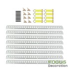 32 Pcs 5  E Track Rails Enclosed Cargo Trailer E Track Tie Down Rail Kit New