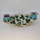George Jones England Majolica Serving Tray W two Pitchers 19th Century