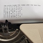 Vintage 1950s Underwood Leader Portable Typewriter With Green Key And Green Case