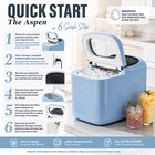 Countertop Ice Maker 33lbs 24h Crushed Bullet Ice Machine With Basket Scoop New